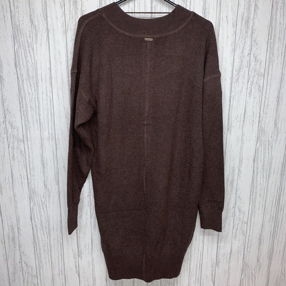 Womens Size S Prana Milani Henley Sweater Dress Brown NWT - Picture 6 of 6